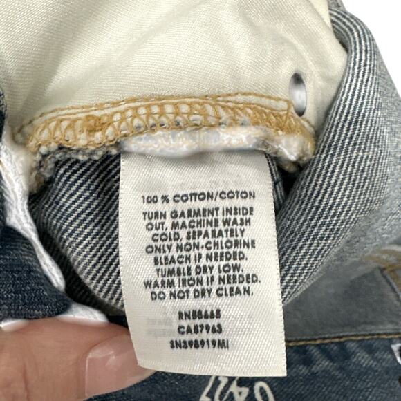 Something Navy Womens Mom Jeans Cotton High Rise Blue Med Wash Size 27 - Picture 15 of 15